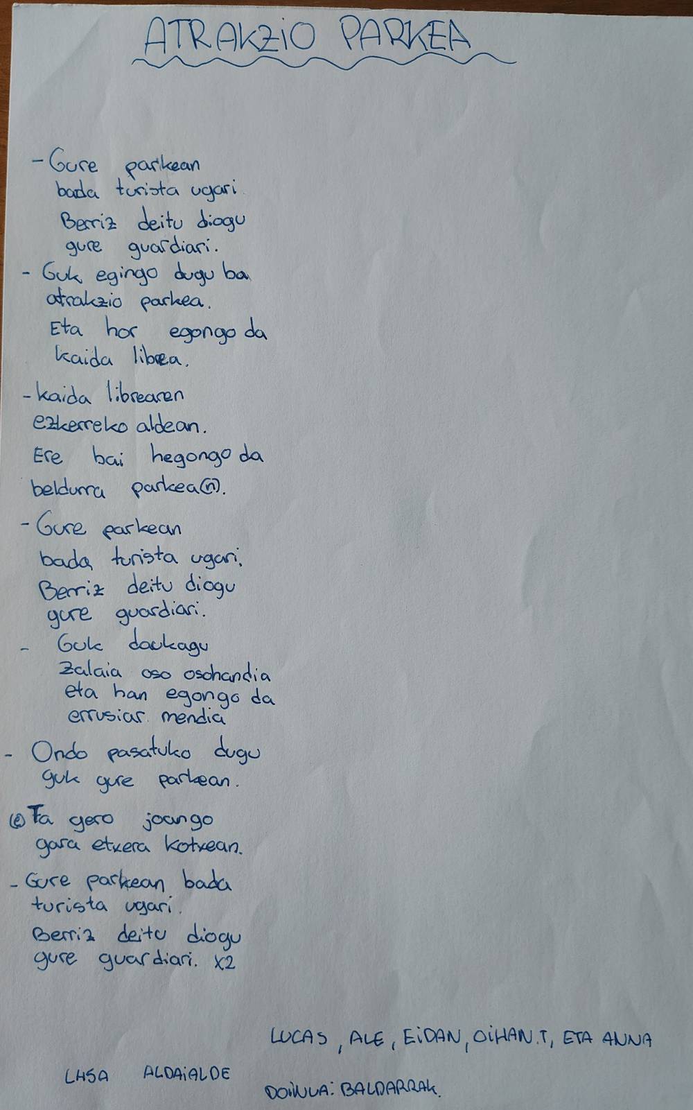 Gure bertso baten argazkia