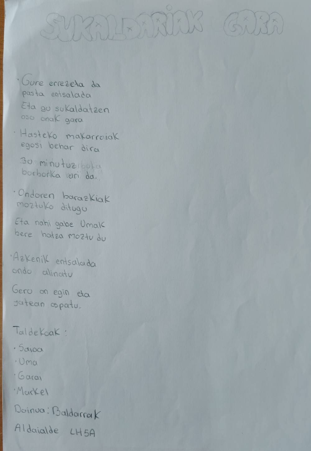 Gure bertso baten argazkia