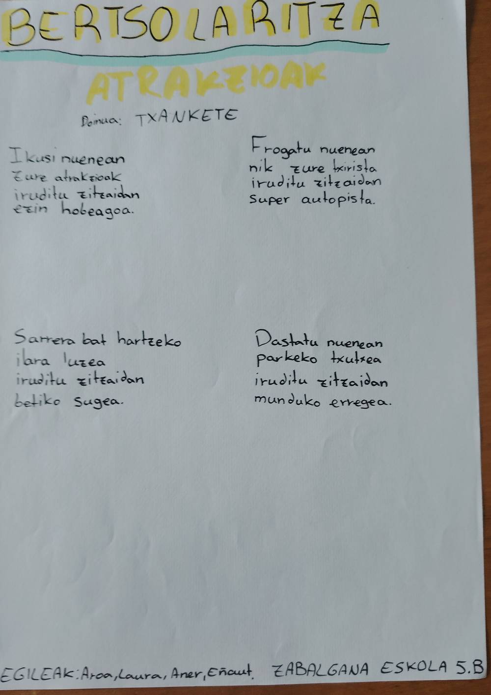 Gure bertso baten argazkia
