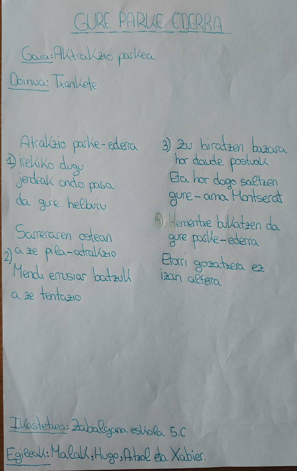 Gure bertso baten argazkia