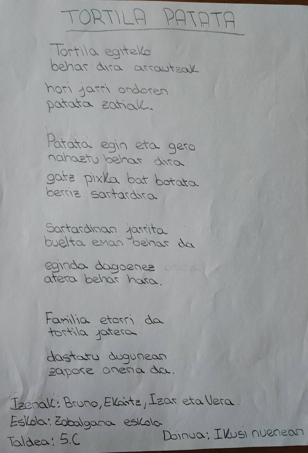 Gure bertso baten argazkia