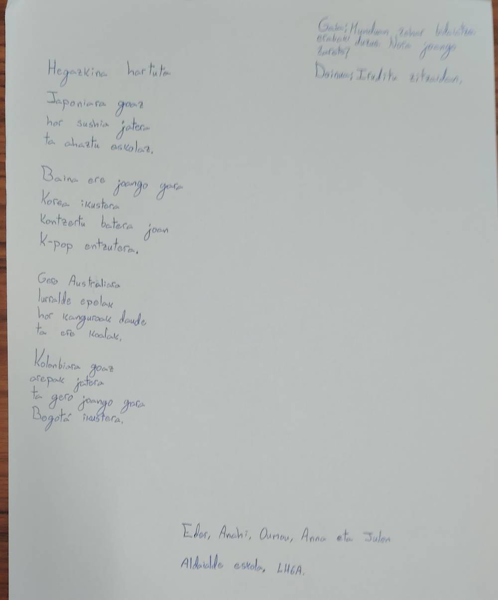 Gure bertso baten argazkia