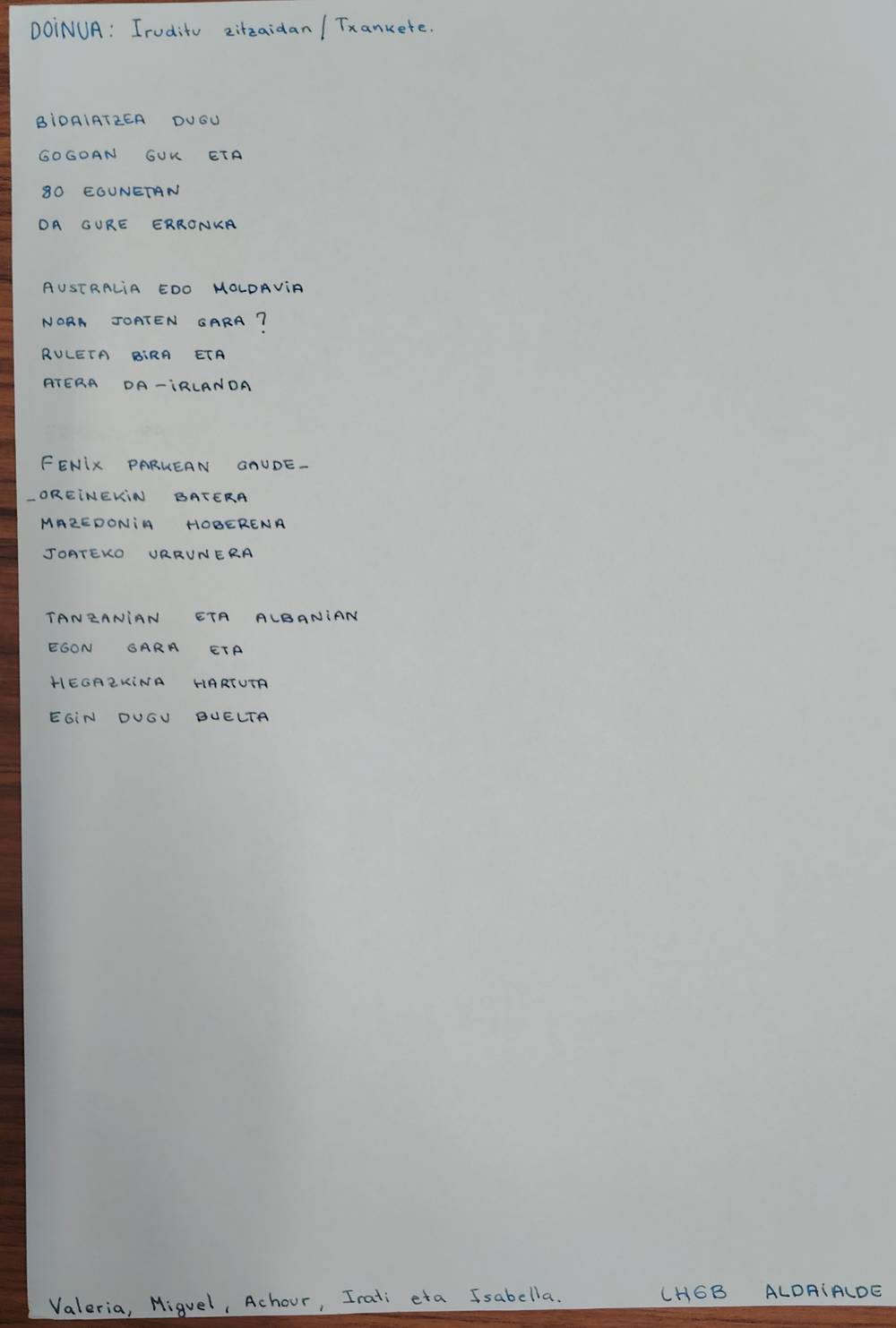Gure bertso baten argazkia